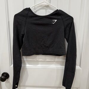 Gymshark Black Long Sleeve Crop Top